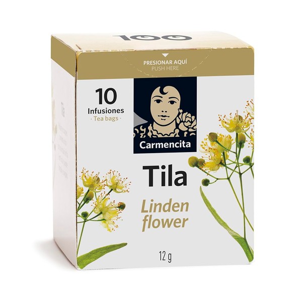 Carmencita. Linden Flower tea (10 teabags). Tila. 12g (0.42oz). Pack
