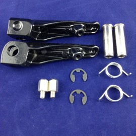 Universal Bike Step Black Kawasaki ZX-14R Ninja 250R 650R ER 6F/N Left and Right Set