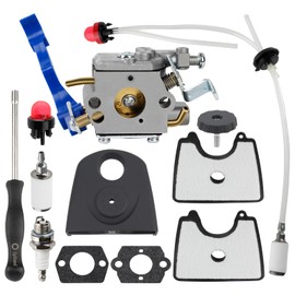 125BV Carburetor for Husqvarna 125B Blower 125BX 125BVX 590460102 545081811 Handheld Leaf Blower with 125B Tune UP Kit 545109601 Airbox Air Filter Cover 545112101 Air Filter Fuel Line Kit
