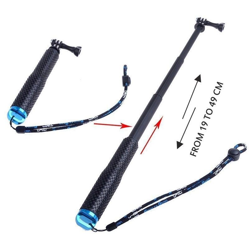 MyArmor Rubberized Aluminum Hand Grip Waterproof Selfie Stick Extendable (7-19