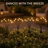4 Pack 6 LED Solar Firefly Garden Lights with Warm