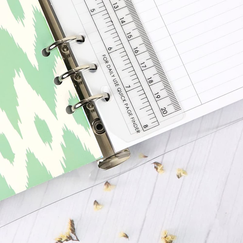 10 Pack Clear Ruler Bookmark Plastic Binder Divider A5 Straight