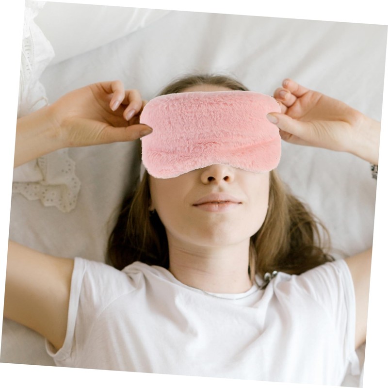 BIUDECO 8Pcs Eye Masks Plush Sleeping Blindfolds Skin Friendly Comfort