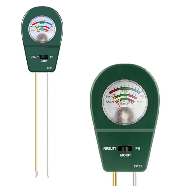 3-in-1 Soil Tester Soil Moisture Meter, pH Tester & Fertility