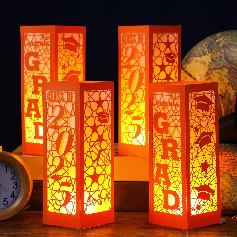Rossesay 6 Pcs Graduation Table Centerpieces Boxes Class of 2025