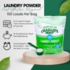Charlie’s Soap Laundry Powder (100 Loads, 2 Pack) Hypoallergenic Deep