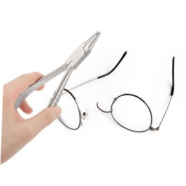COHEALI Eyeglass Nose Pad Adjustment Pliers Multi Use Stainless Steel Repair Tool for Glasses Lightweight and Easy to Handle Nose Pad Adjusting Pliers for Opticians and Personal Use