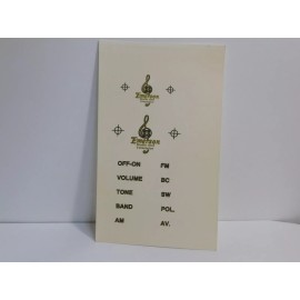 Emerson A3      Emerson Radio Decals water soluble