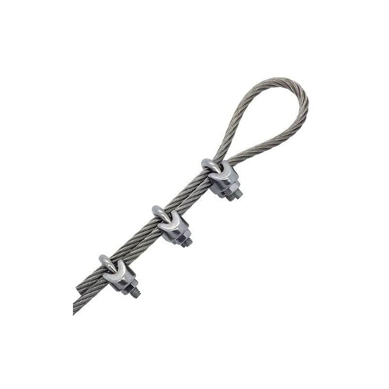 M12/13 Wire Rope Clamp Bend Shape Steel Wire Rope Clip