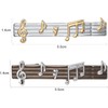 RunootPR 2-piece Set Men's Music Note Tie Clip, Silver Black