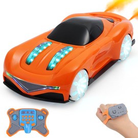 Remote Control Car for Boys Ages 6-12 – 4WD Gesture Sensing RC Stunt Car with 360° Rotation, LED Lights, Spray & Music – Cool Toy for Kids 7 8 9 10 11 Years Old – Best Christmas & Birthday Gift