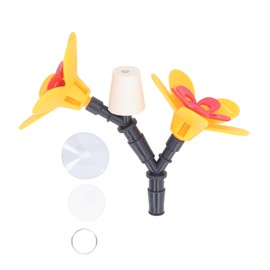 DIY Hummingbird Feeder Bottle Recycling Safe Harmless Bird Feeding Flower Kit for Outdoor Garden Patio Dual Flower
