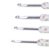8pcs Crochet Hooks Ergonomic Design Comfortable Handle Easy Identification Compact