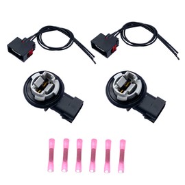 2 Set 68226719AA Turn Signal Light Socket Pigtail Connector Harness Compatible with Dodge RAM1500 2500 3500 Jeep Wrangler Replaces Part Number 68030098AB 68030098AA 68065016AB