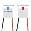 sourcing map TES1-4902 Semiconductor Refrigeration Tablets 6V 2A 6.5W Heatsink