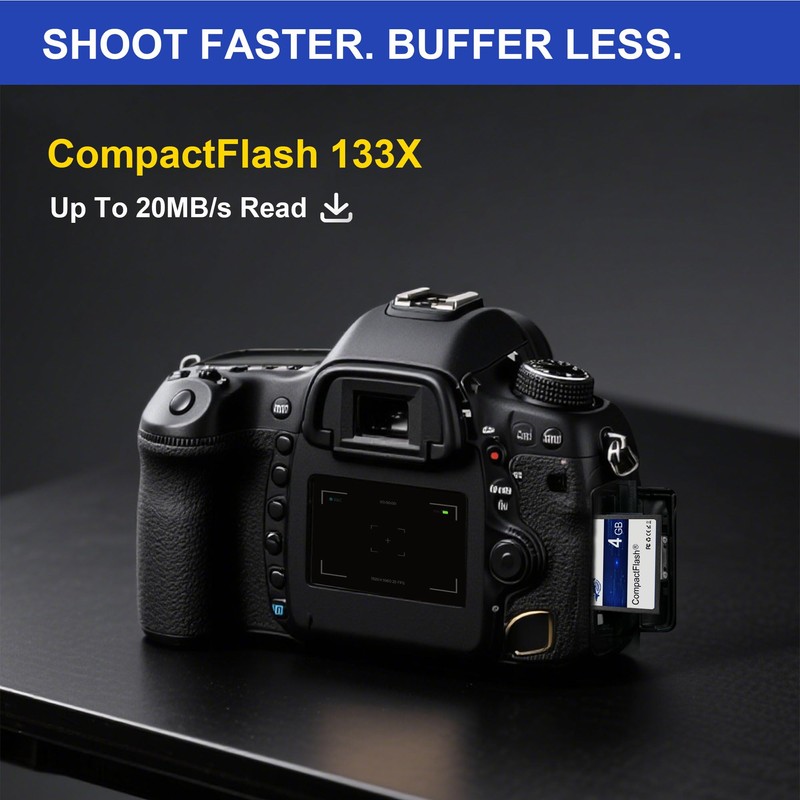 Dogfish Compact Flash Memory Card 4GB 133X CF Camera Cards