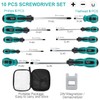 Screwdriver Set 10pcs, Magnetic Screwdriver Set 5pcs Phillips Screwdrivers and