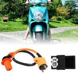 KIMISS Ignition Coil DC CDI Box Kit GY6 Engine 125CC 150CC Pack of 2