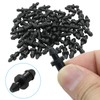 Unlorspy 100Pcs 1/4" Black Barbed Coupling Fittings Drip Irrigation System