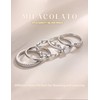 MILACOLATO Gold Rings for Women Non Tarnish Dainty 14K Gold
