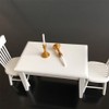 2Pcs Gold Miniature Candle Holders, 1/12 Scale Dollhouse Candlesticks Set
