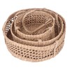 Hanging Fruit Basket Rattan 3 Tiers Multifunctional Foldable Elegant Style