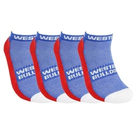 AFL Western Bulldogs High Performance Airflow Mesh Sport Ankle Supporter Socks 4 pair | Australian Football League