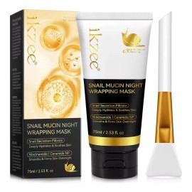 Mascarilla Gel Nocturna Caracol Niacinamida Hialurónico Todo Tipo Piel
