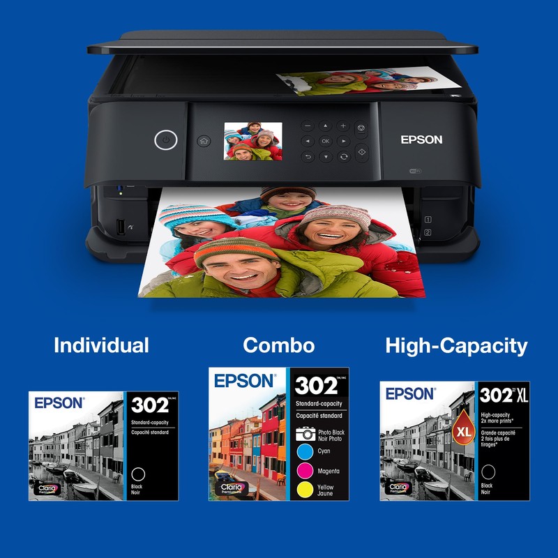 EPSON 302 Claria Premium Ink High Capacity (T302XL020-S) Works with