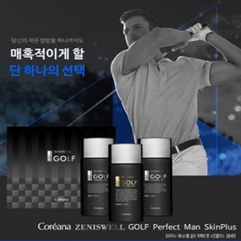 Zenith Well 코리아나 제니스웰 골프 퍼팩트맨 3종세트(스킨2종로션1종) Koreana Zenithwell Golf Perfect Man 3-Piece Set (2 Skins, 1 Lotion)
