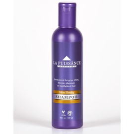 LA PUISSANCE- Champú morado matizador plateado champú morado para cabello rubio y cabello gris o blanco neutraliza el tono                            