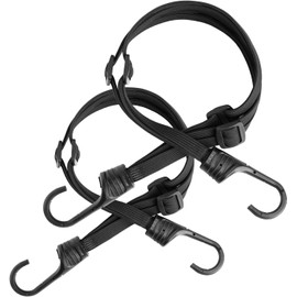 Bicycle Cargo cart Rubber Straps for securing Luggage in Black (2-Piece Set, 60cm Long)