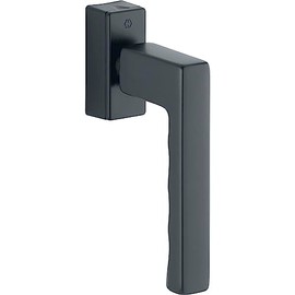 HOPPE Toulon SecuForte 11736045 Window Handle VK 32-42 mm Matt Aluminium Black