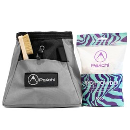 Psychi OG Chalk Bucket Starter Pack Bundle for Rock Climbing Bouldering Gym (Grey)