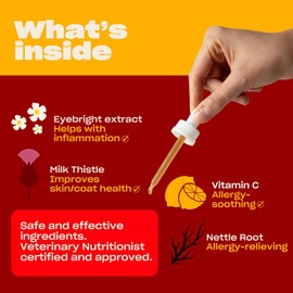 Oh Norman! Stop Itching by Kaley Cuoco, All-Natural Itch Relief Supplement for Dogs, Vet Nutritionist Approved,for All Life Stages and Breeds, 1 Fl Oz