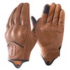 Harssidanzar Mens Motorcycle Gloves Fleece Lined Winter Warm Goatskin Leather