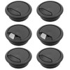 6 Pcs 2 Inch Plastic Desk Cord Cable Hole Cover