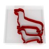 Mini/Small Daschund Dog Set of 2 Value Fondant Cutters Pair