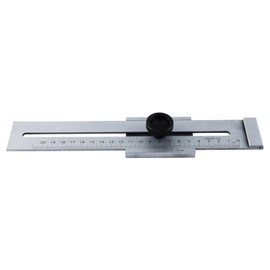 QINGYIWL 200 mm Precision Marking Gauge, Metal Marking Tool with Hardened Marking Edge, Marking Gauge for Precise Marking and Demarcation of Marks and Guide Lines