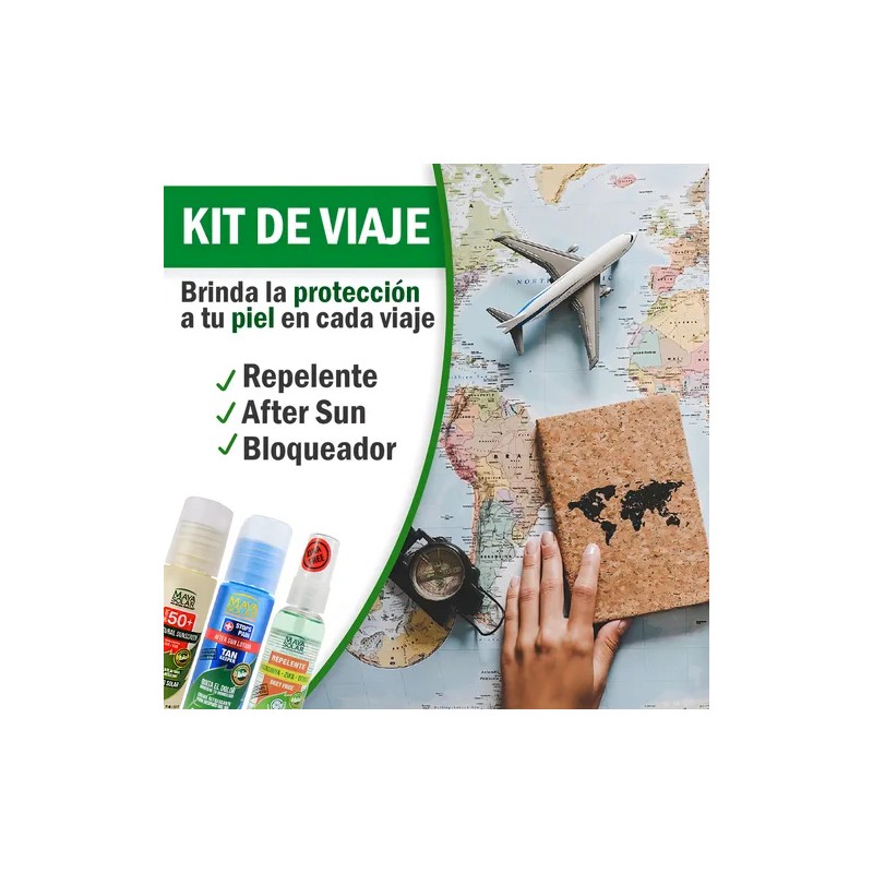 Kit Protector Solar Bloqueador After Sun y Repelente