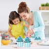 Cupcake Cases, 50PCS Elegent Muffins Baking Cups Blue and White