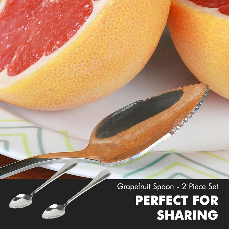 Chef Craft Select Serrated Grapefruit Spoon, 9 inch 2 piece