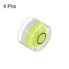 HARFINGTON 4pcs Round Bubble Level 12x7.5mm Mini Circular Bullseye Spirit