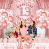 13th Birthday Decorations 131Pcs Rose Gold 13th Birthday Party Supplies