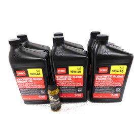 Toro 6PK Genuine OEM 10W-40 Motor Oil 130-1680 and Fuel Treatment