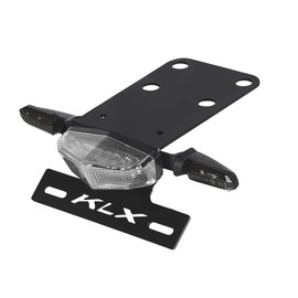 Tail Tidy Fit for KLX300SM KLX300 2021-2023 KLX250 2009-2022 KLX250S SF 2009-2015 Fender Eliminator with LED Tail Light Turn Signal Motorcycle License Plate Bracket Holder (Clear-Smoke)