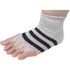 Thimble Health Socks Medium Light Gray Border