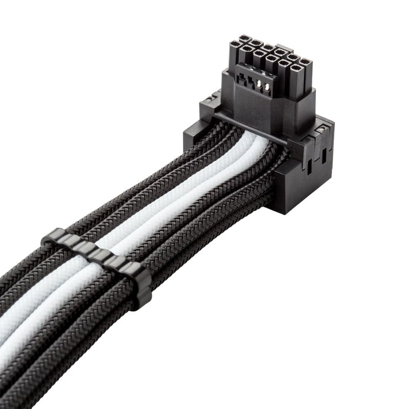 CableMod RT-Series Pro ModMesh Sleeved 12V-2x6 12VHPWR 90° StealthSense PCIe