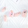 Set of 10 Bow Ties, Handmade Nail Tips, Cute, Pink,