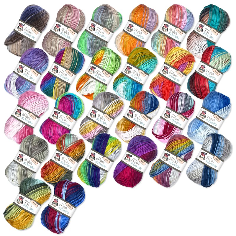 Frida's Wollhaus Frida's 100 g #Twelfth Batik Gradient Yarn, Anti-pilling